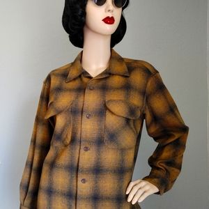 Vintage Inspired Gold & Black Pendleton